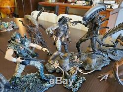 HUGE Lot of RARE Alien Action Figure- McFarlane Kenner Hasbro Alien vs Predator