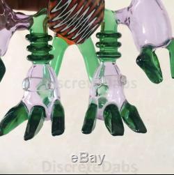 Heady Glass Alien Robot Water Pipe Vintage Color Glass Art TOBACCO
