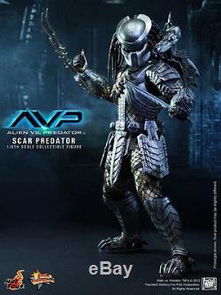 Hot Toys 1/6 Avp Alien Vs Predator Mms190 Scar Predator Action Figure