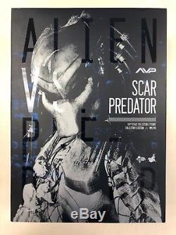 Hot Toys MMS 190 Alien vs. Predator Predators 2 AVP Scar Predator 2.0 USED