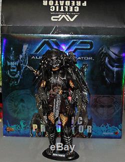 Hot Toys MMS09 AvP Alien Vs Predator CELTIC PREDATOR Action Figure COMPLETE BOX