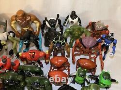 Huge Ben 10 Lot of 45 Figures Original Alien Force Ultimate Alien Cartoon