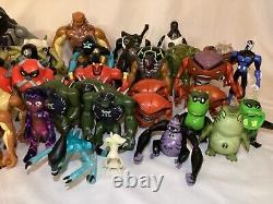 Huge Ben 10 Lot of 45 Figures Original Alien Force Ultimate Alien Cartoon