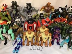 Huge Ben 10 Lot of 45 Figures Original Alien Force Ultimate Alien Cartoon