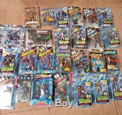 Huge LOT of 33 SPAWN Ultra Action Figure Alien Spawn mixed no duplicates