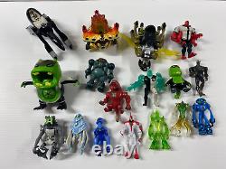 Huge Lot Of Ben 10 Action Figures 40 Total Alien X Waybig Diamon Head