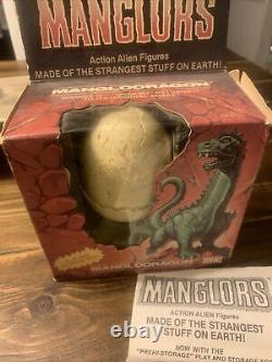 IDEAL MANGLORS Manglodragon 1984 withbox, stand, EGG, Instructions, Action Alien