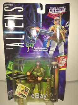 Kenner Aliens Carded Figure Lot Hive Wars Electronic Hovertread Ripley Bishop+++