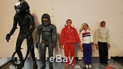 Kenner alien 1979 and bionic man family from the 1970s era very good condition