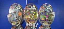 LOT 6X 1997 Marvel TOY BIZ The Silver Surfer, Raze, Drax, Thanos, A-Fight