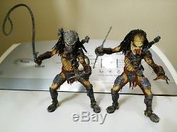 LOT Of 4 Neca AvPR AvP Requiem Wolf Predator, Predalien, & Warrior Alien Figures