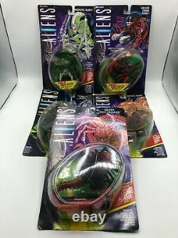 LOT of 5 Kenner Alien FiguresQueen Face Hugger Mantis Rhino Killer Crab Gorilla