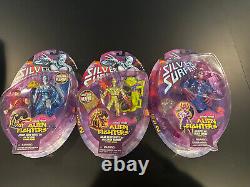 Lot Of 3 1998 Toybiz Marvel Galactus Silver Surfer Cosmic Power Alien Fighters