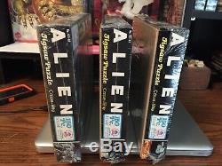 Lot Of 3 Vintage Sealed 1979 Alien Puzzles (Displays well with Kenner toy line.)