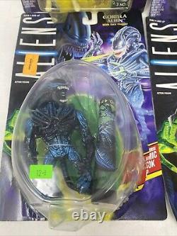 Lot Of 4 Kenner Aliens Ripley Apone Gorilla & Scorpion Xenomorphs DMG CARD