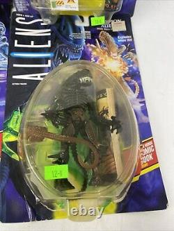 Lot Of 4 Kenner Aliens Ripley Apone Gorilla & Scorpion Xenomorphs DMG CARD