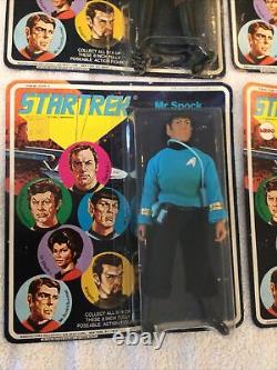 Lot Of 6 Vintage Mego Star Trek 8 Inch Figures Sealed On Card
