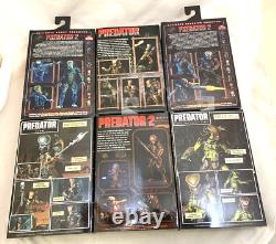 MISP NECA Ultimate Edition PREDATOR Alien horror movie action figure 7 lot x6