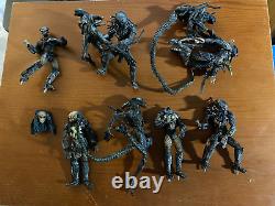 Mcfarlane AVP lot Predator Alien figures Diorama