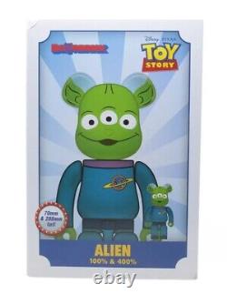 Medicom BE@RBRICK Disney Toy Story Alien 100% 400% Figure Set RARE