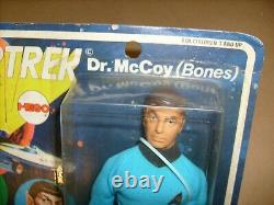 Mego 1974 Vintage Star Trek Dr. McCoy (Bones) figure 5 FACE CARD RARE SEALED