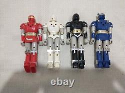 Mighty Morphin Power Alien Rangers Battle Borg Lot Of 4 Ninja Sentai 1995 Bandai