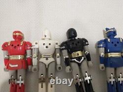 Mighty Morphin Power Alien Rangers Battle Borg Lot Of 4 Ninja Sentai 1995 Bandai