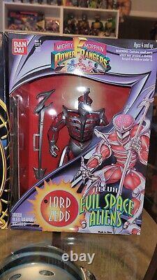 Mighty morphin power ranger evil space aliens with factory shipping box