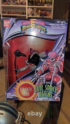 Mighty morphin power ranger evil space aliens with factory shipping box