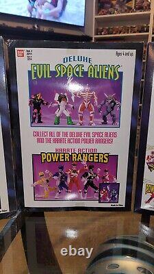 Mighty morphin power ranger evil space aliens with factory shipping box