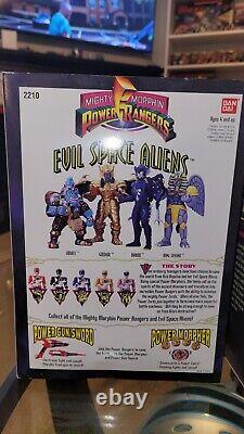 Mighty morphin power ranger evil space aliens with factory shipping box