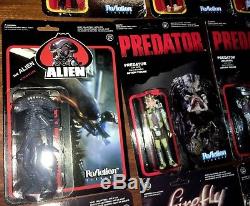 Mixed Lot Of 19 Reaction Figures Pulp Fiction Predator Terminator Alien Unopened
