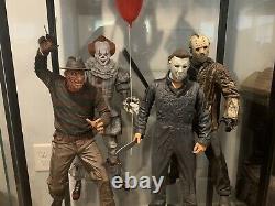 NECA 1/4 Scale 18 Inch Lot Of 5 Michael Myers, Jason, Freddy, Pennywise, Alien