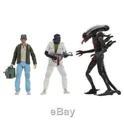 NECA 40th Set of 3 Bloody Alien Brett Parker 7 Action Figure Wave 2 Collection