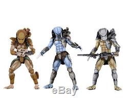 NECA ALIEN VS PREDATOR ARCADE SET OF 3 x ACTION FIGURES (Mad, Warrior, Hunter)