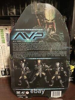 NECA ALIEN vs PREDATOR Series 14 Maskless Scar Predator Authentic AVP NEW US