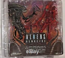 NECA ALIENS GENOCIDE Deluxe 2 Pack RED BLACK XENOMORPH WARRIOR Action Figure set