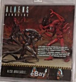 NECA ALIENS GENOCIDE Deluxe 2 Pack RED BLACK XENOMORPH WARRIOR Action Figure set