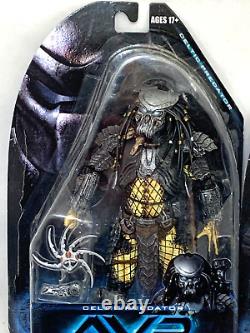 NECA AVP Set ALIEN PREDATOR Series 14 UNMASKED SCAR CELTIC CHOPPER Action Figure