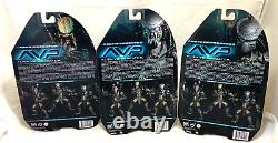 NECA AVP Set ALIEN PREDATOR Series 14 UNMASKED SCAR CELTIC CHOPPER Action Figure