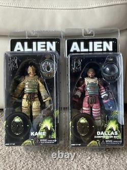 NECA Alien 35th Anniversary Kane and Dallas Compression Suit Action Figure Lot