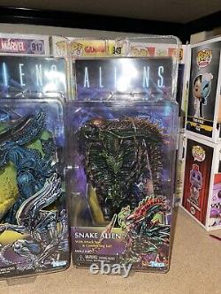 NECA Alien Series 10 Gorilla Alien Warrior Snake Scorpion Kenner 2016 Set Rare