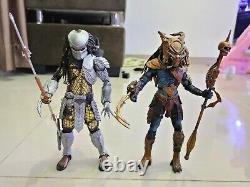 NECA Alien vs Predator Youngblood Predator Custom Cyborg Arm + Nightsorm Lot Of2