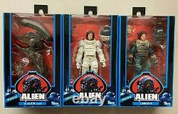 NECA Aliens Alien 40th Anniversary Xenomorph Ripley Lambert 7 Figures Set