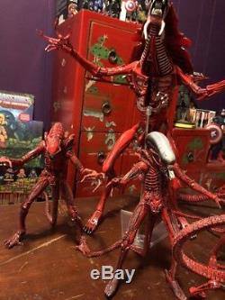 NECA Aliens Genocide Red Xenomorph Complete Lot Loose
