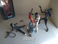 NECA CUSTOM Alien 40th Anniversary RIPLEY, ASH, PARKER, Figures LOT U. S. SELLER