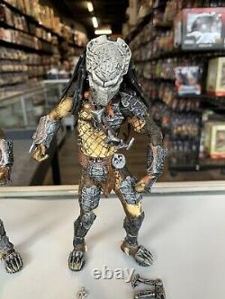 NECA Predator Masked Unmasked & Cloaked Alien vs Predator Requiem 3 Figure Lot
