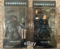 NECA Prometheus / Alien Covenant Action figure lot withDeacon, David +bonuses