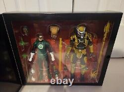 NECA SDCC 2019 DC VS Predator Alien 2Pack Set NEW Batman Superman Green Lantern