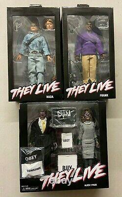 NECA They Live Nada Exclusive Frank Alien Male & Female 2 Pack Action Figure Set